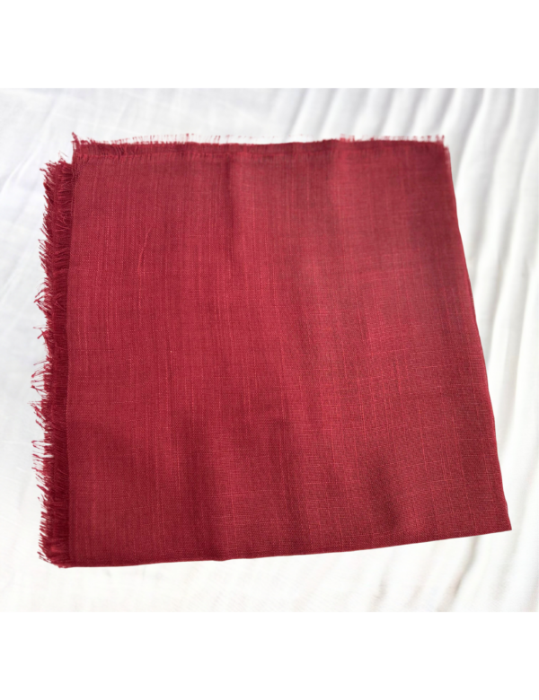 Bordo Flamlı Eşarp